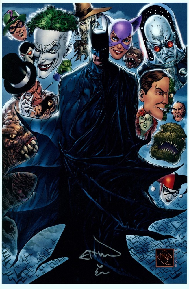 Ethan Van Sciver Signed Art Print Batman Joker Catwoman Harley Quinn Poison Ivy