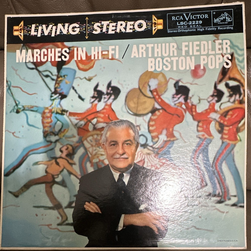 RCA Victor Marches in Hi-Fi Arthur Fiedler Boston Pops LP Vinyl 12