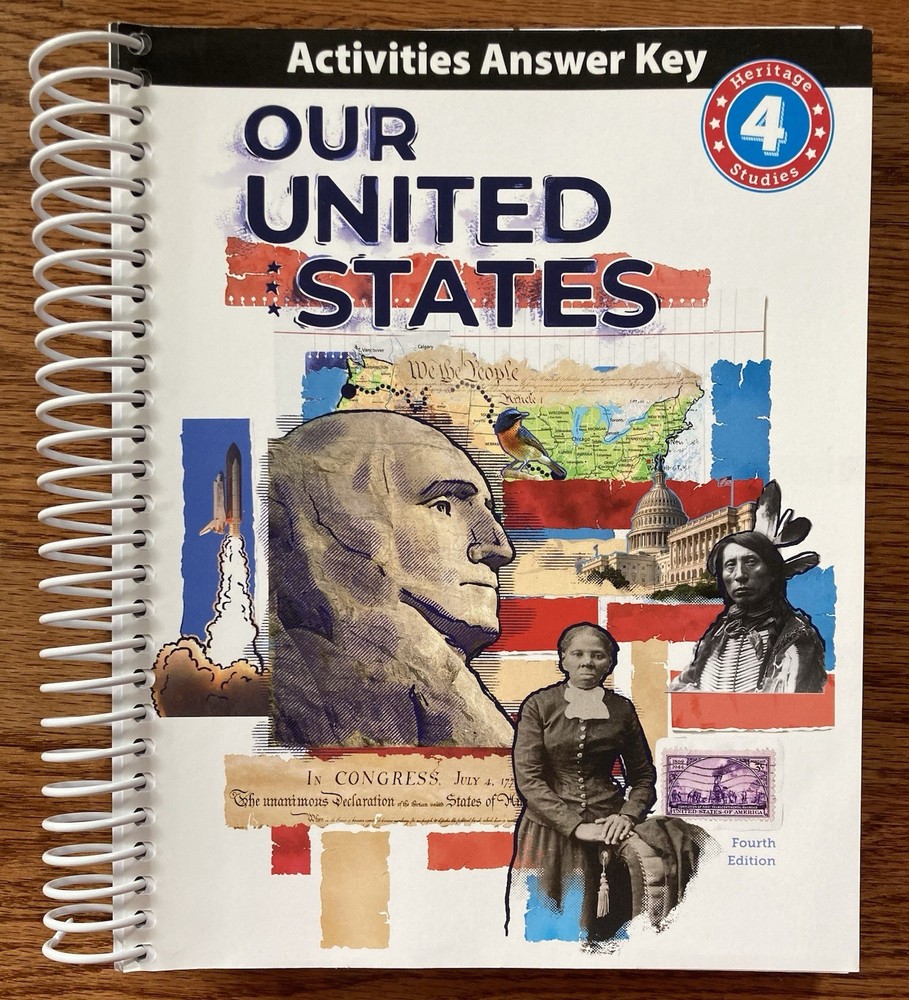 BJU Heritage Studies 4 Our United States Fourth Edition Activities Answer Key