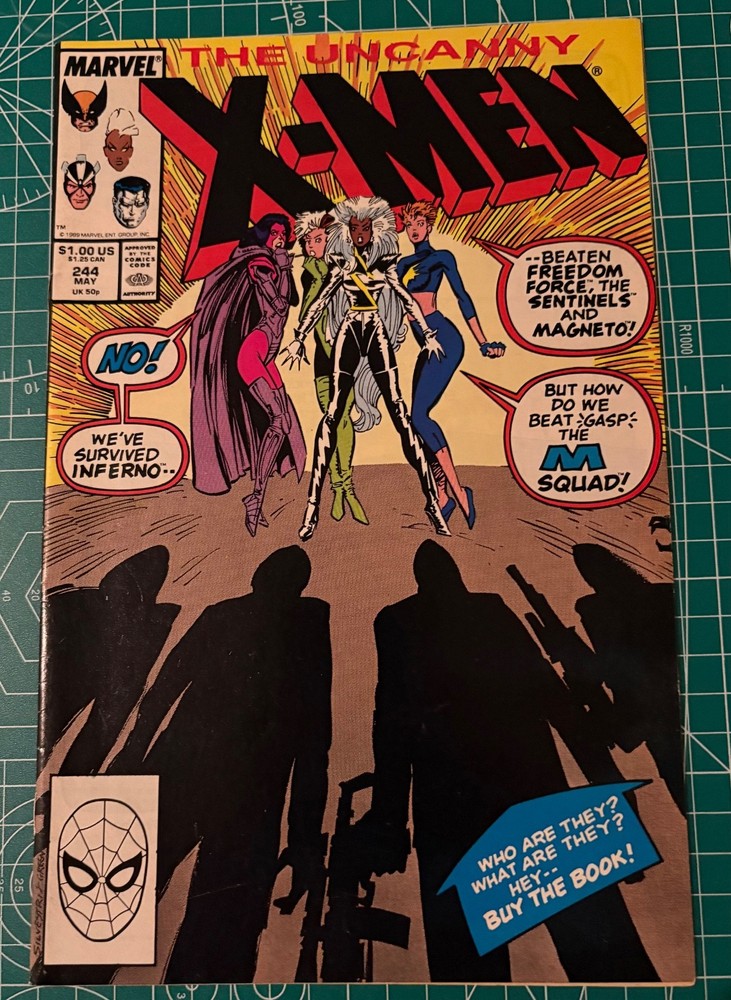 The Uncanny X-Men #244 (1989) Marvel - KEY ISSUE - 1st App Jubilee