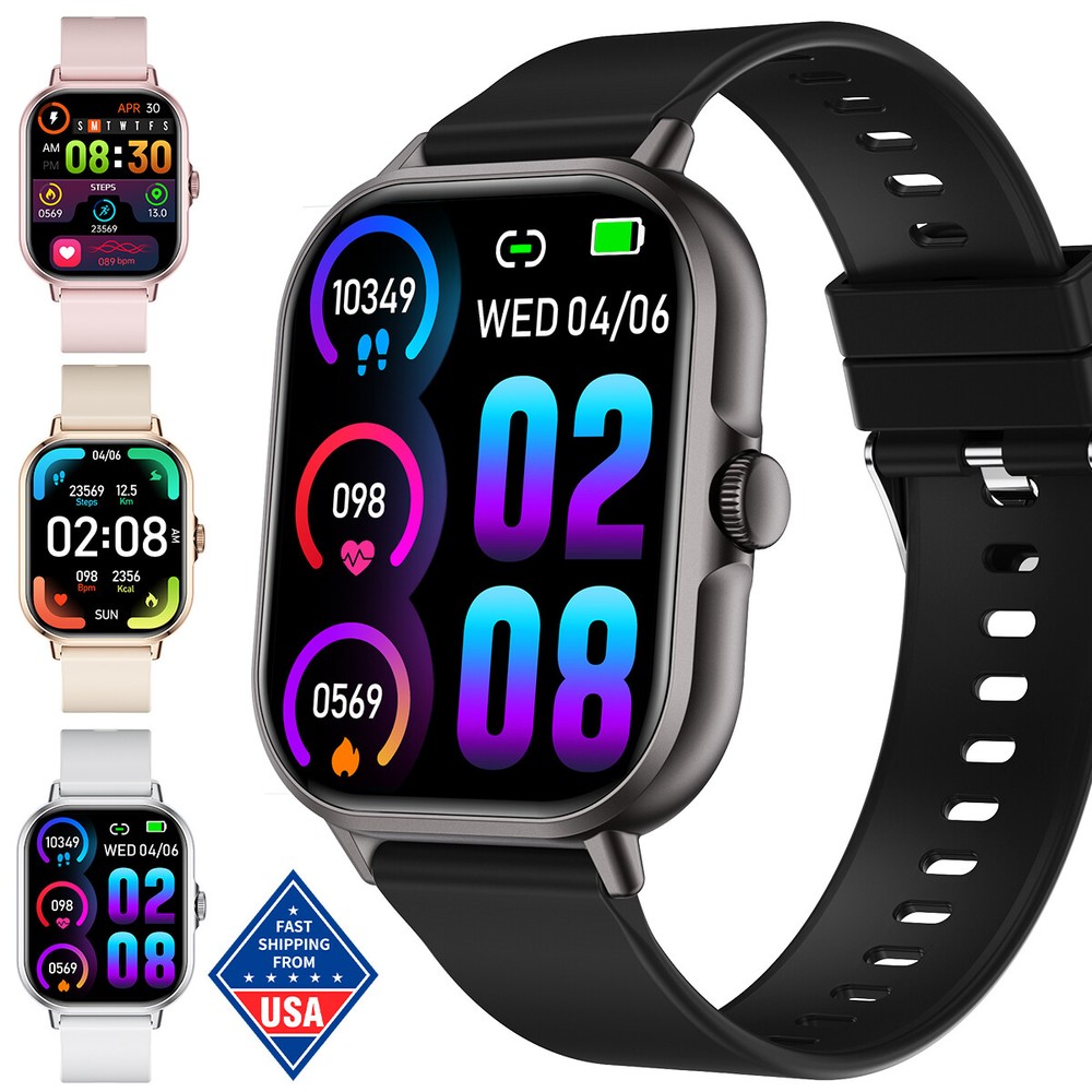 Bluetooth Smart Watch Waterproof Phone Mate Compatible with iPhone/Android Phone