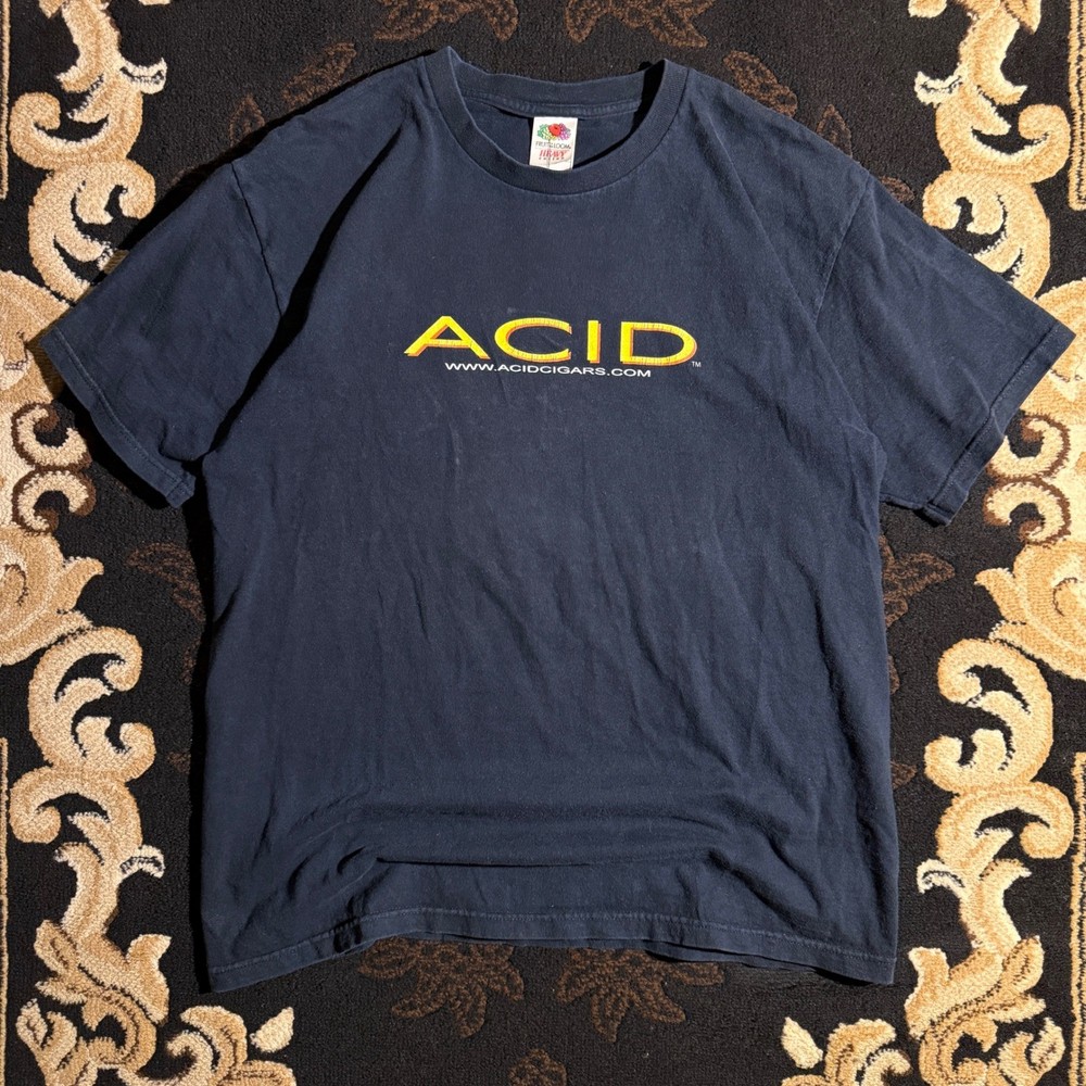 2000s Acid Cigars Drew Estate Y2K Promo T-Shirt Mens