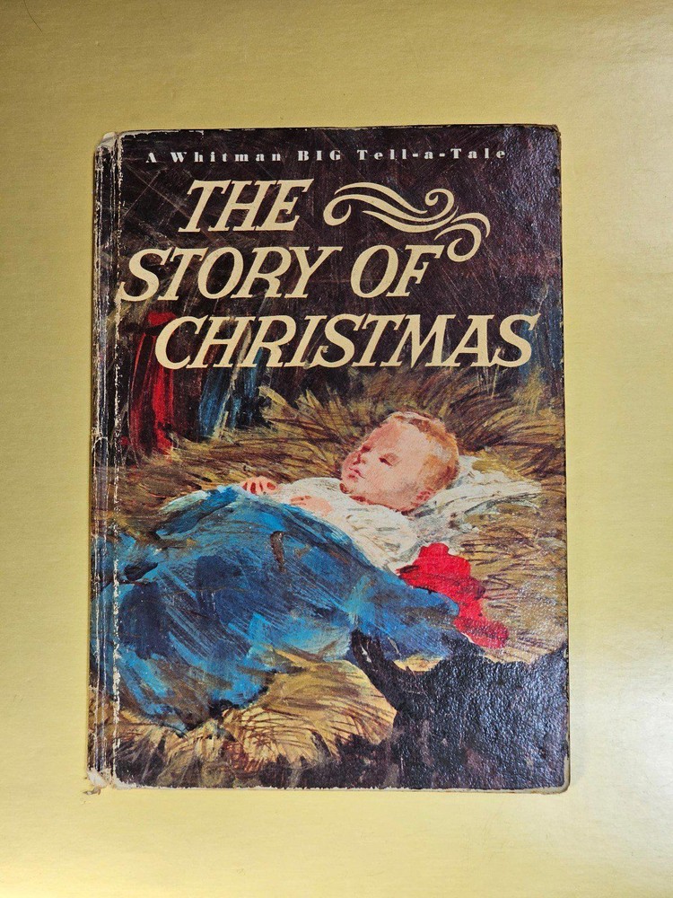 The Story of Christmas Vintage Whitman Big Tell A Tale Hardcover Children's Book