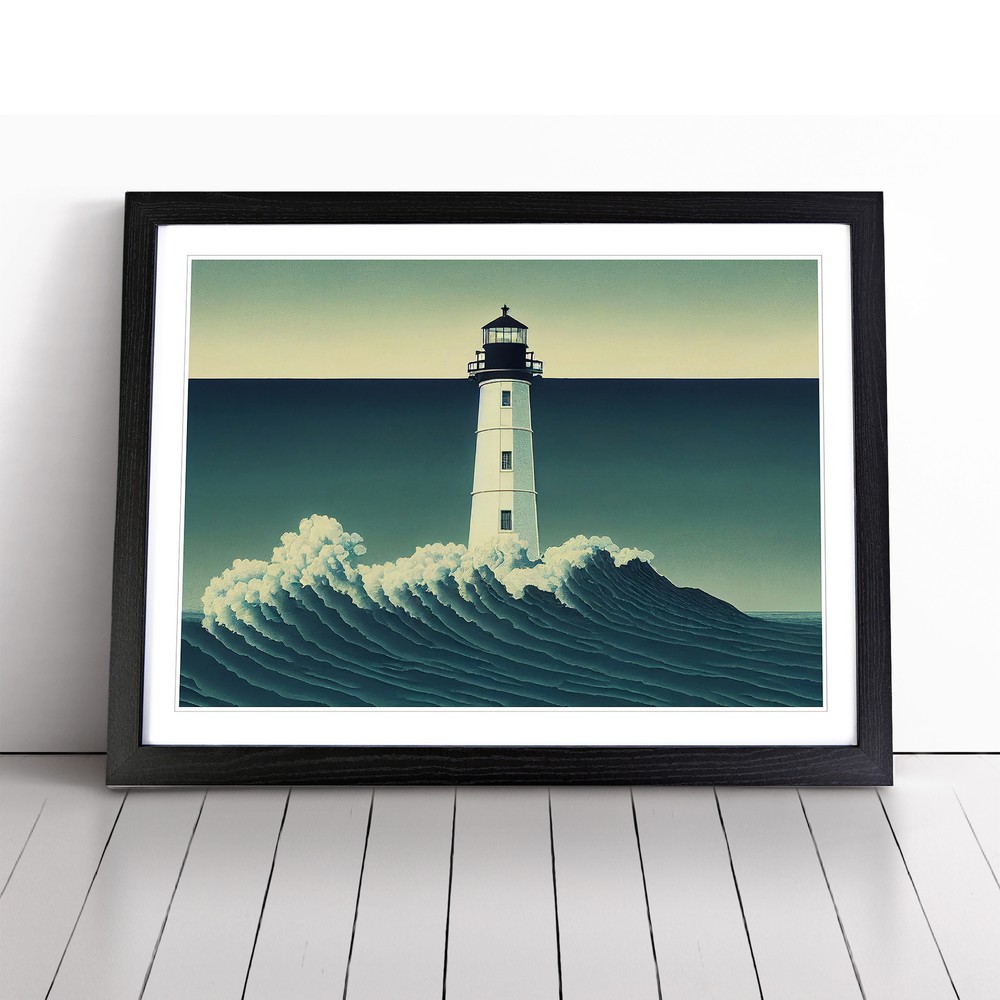Popular Lighthouse Wall Art Print Framed Canvas Picture Poster Decor Living Room