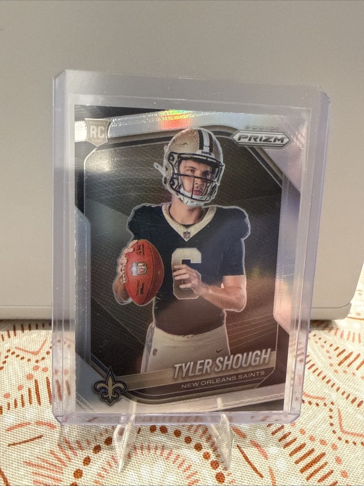 2025 Panini Prizm - TYLER SHOUGH RC Silver Prizm Variation - Saints Rookie #429