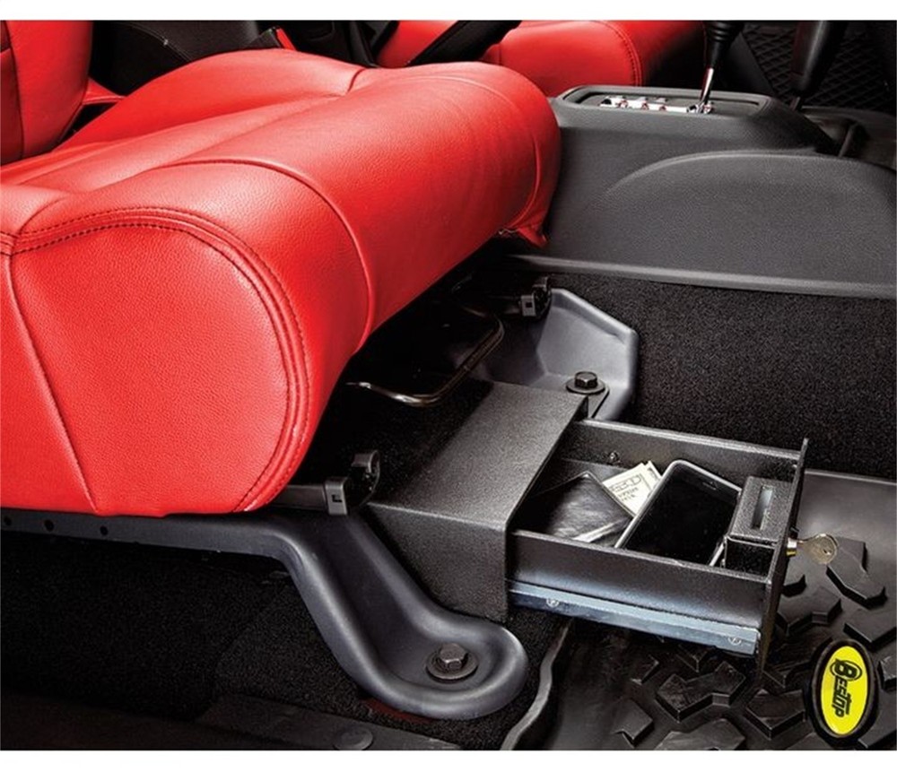 Bestop 42642-01 Underseat Lock Box For 07-18 Jeep Wrangler Wrangler JKSold Individually - Fast Free Shipping
