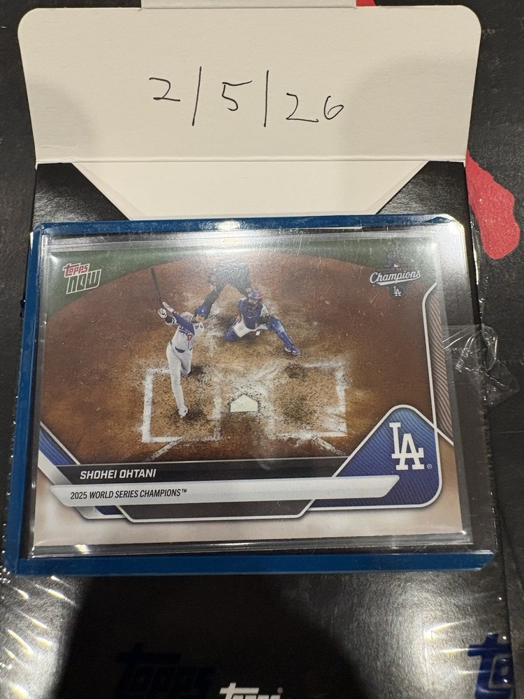 Topps 2025 Topps Now Shohei Ohtani World Series Champions Dodgers SSP WS-1SSP