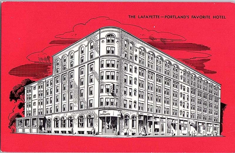 Postcard HOTEL SCENE Portland Maine ME m/09 AI8515