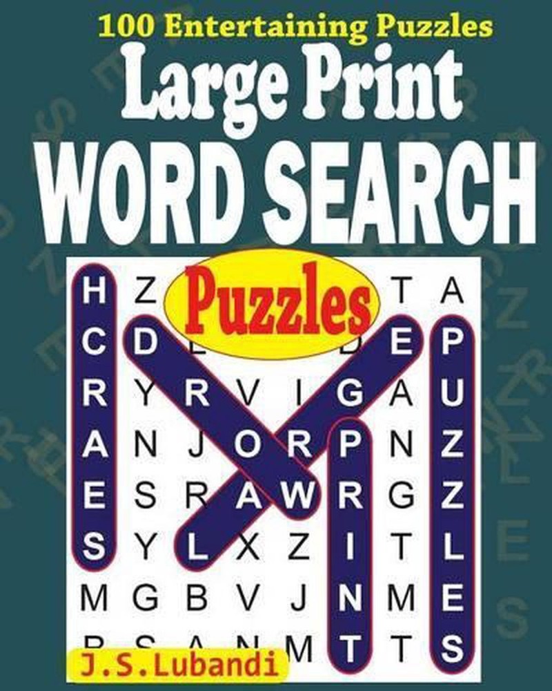Large Print WORD SEARCH Puzzles by J.S. Lubandi (English) Paperback Book