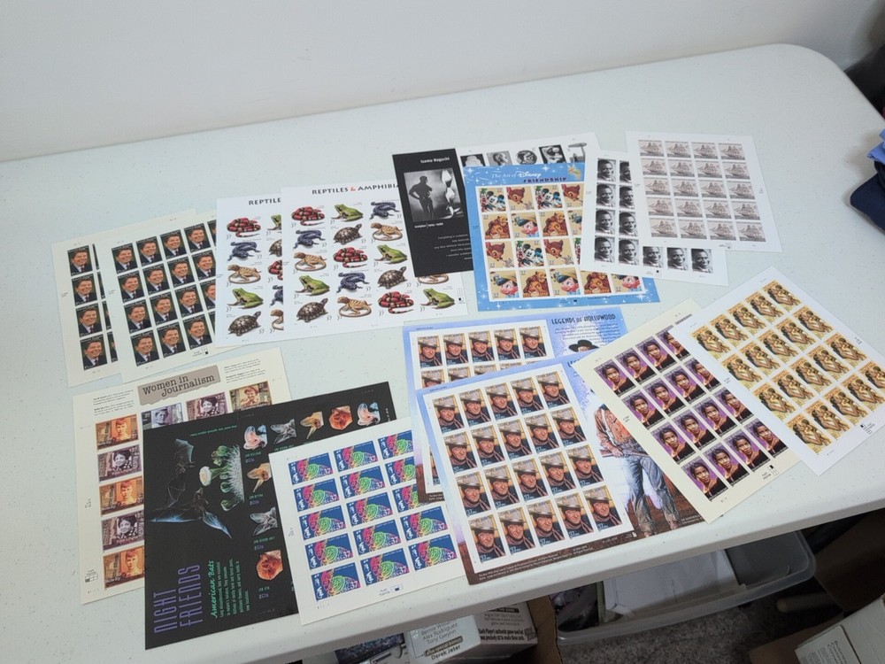 Lot of 15 Complete 37 Cent Stamp Sheets Face Value $111