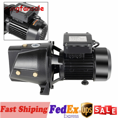 3/4HP Well Jet Pump Self-Priming Shallow Water Pump with Pressure Switch 110V