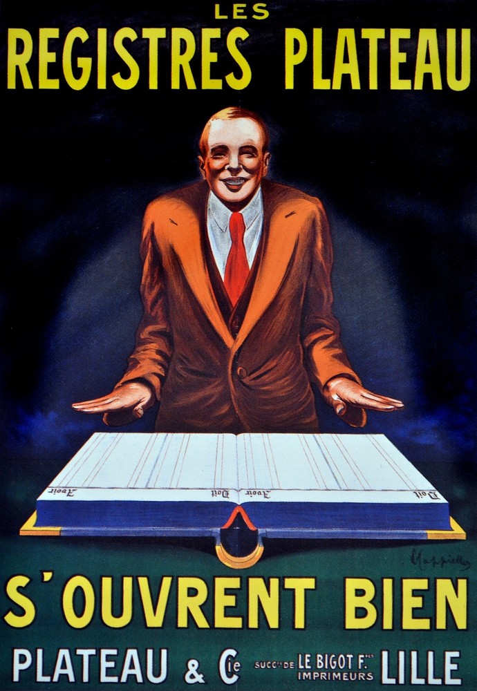 Les Registres Plateau S'Ouvrent Decorative Poster. Home Graphic Art Design. 4101