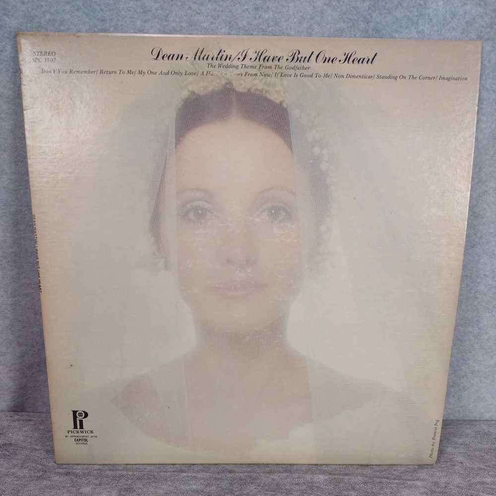 Vinyl LP-1974 Dean Martin – I Have But One Heart Pickwick – SPC-3307