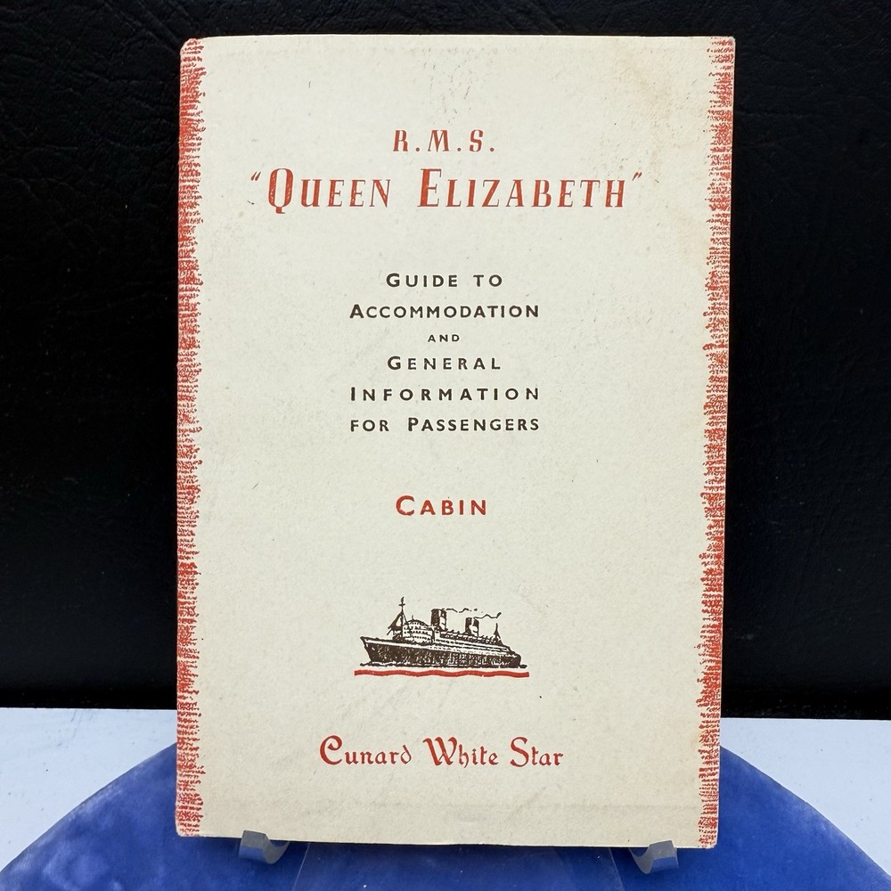 RMS Queen Elizabeth Guide Accommodation General Info for Passengers Cabin Class-image