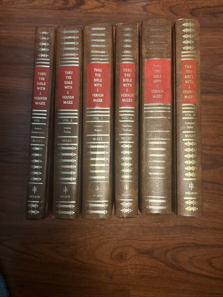 Thru the Bible - J Vernon McGee 6 Vol Set Hardcover Commentary