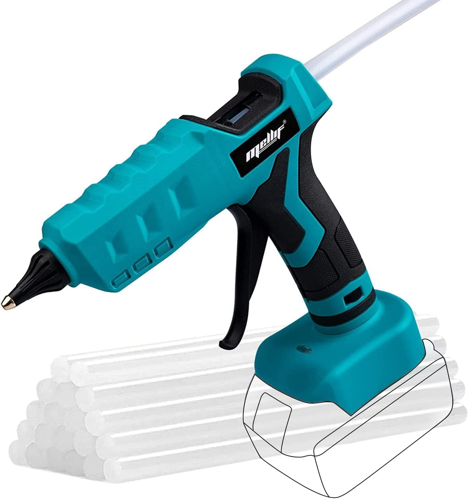 100W Cordless Hot Glue Gun Compatible with Makita 18V Battery (TOOL ONLY) High T