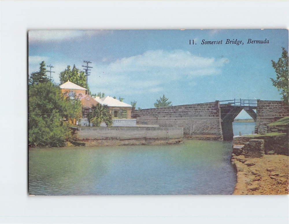 Postcard Somerset Bridge Bermuda British Overseas Territory