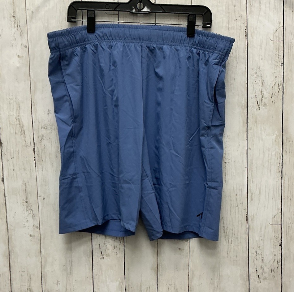 A Men’s Qwick-Dry Athletic Shorts Blue With Pockets XL