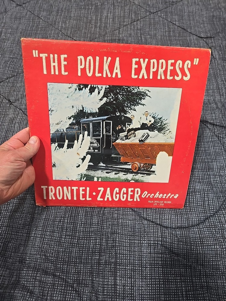 The Polka Express Trontel Zagger Orchestra LP Record Album Slovenian Style