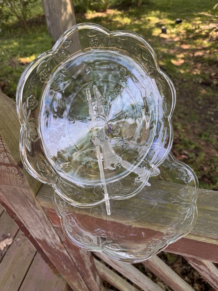 (2) Anchor Hocking Savannah Clear 10