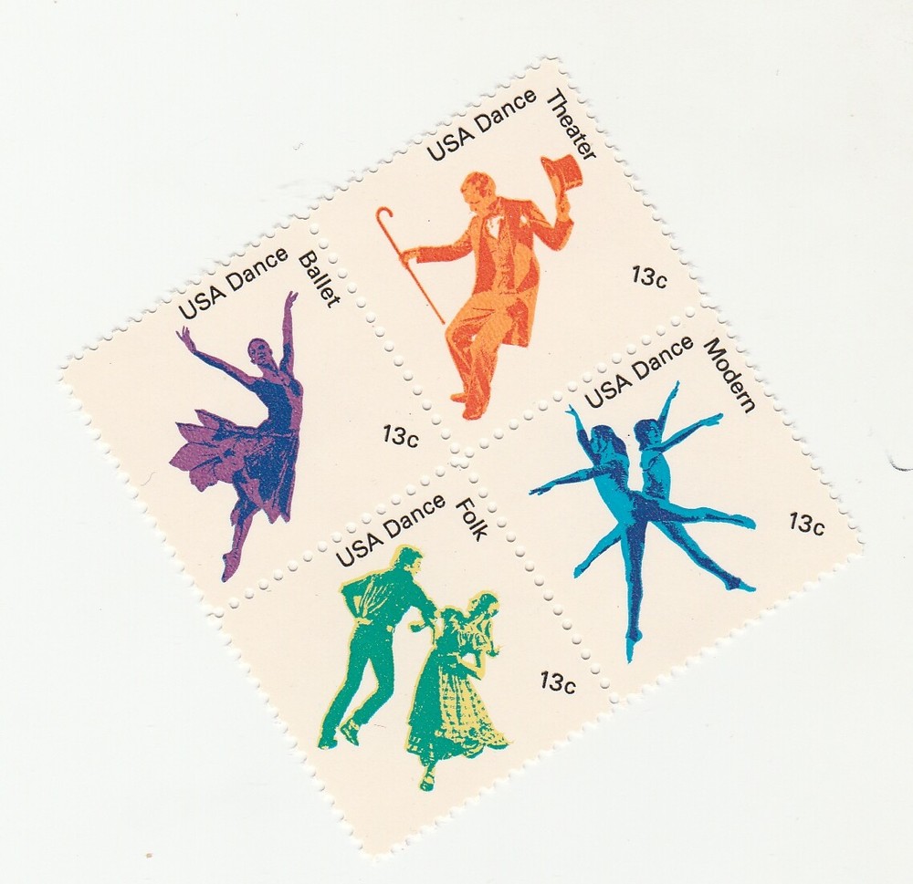 Scott 1749-1752 US American Dance Mint NH OG 4 Stamps