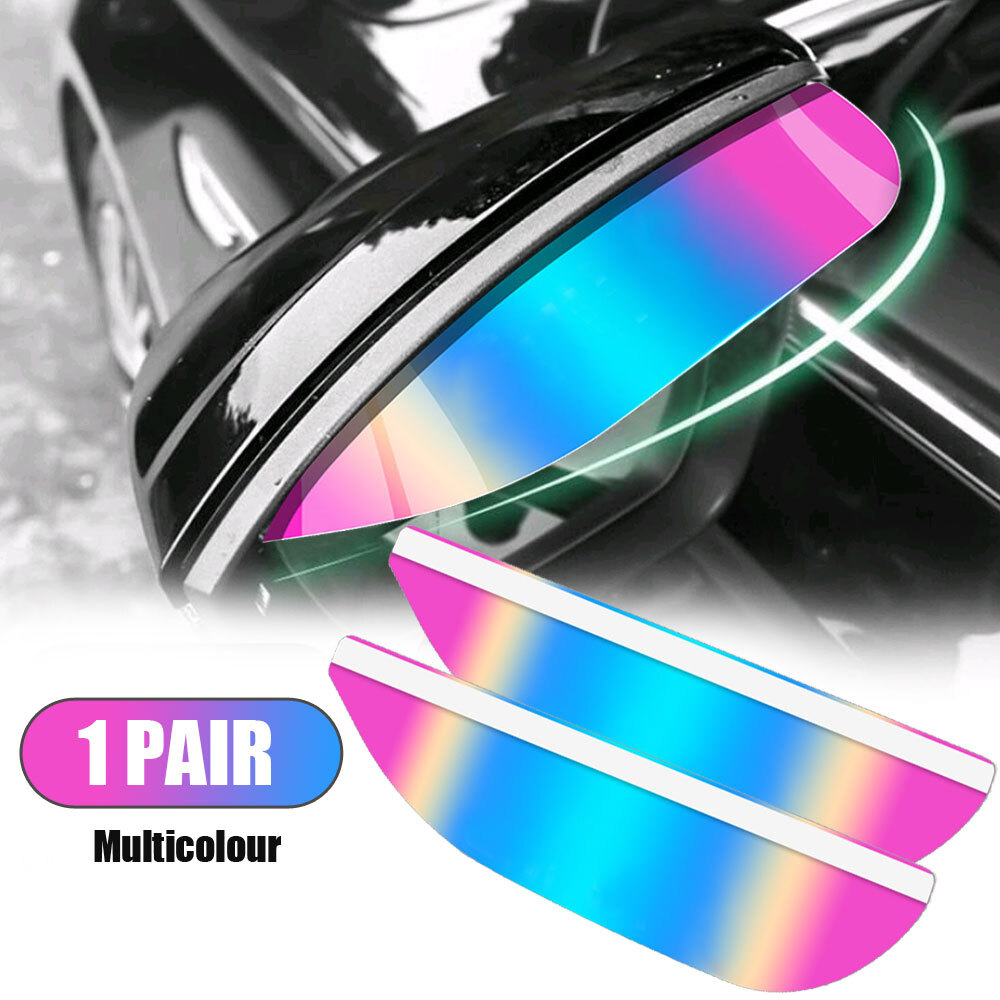 2*Car Rear View Side Mirror Rain Board Eyebrow Guard Sun Visor Cover Accessories