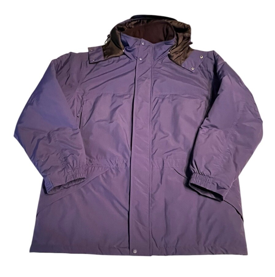 Vtg LL Bean Parka Jacket Insulated Thinsulate Ultra Men’s XL Regular Blue Hooded