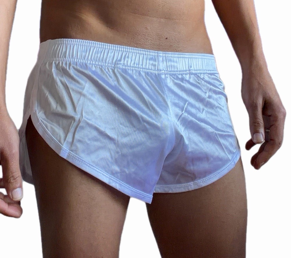 David’s Closet Retro Metallic Running Shorts – Satin Lounge Fit