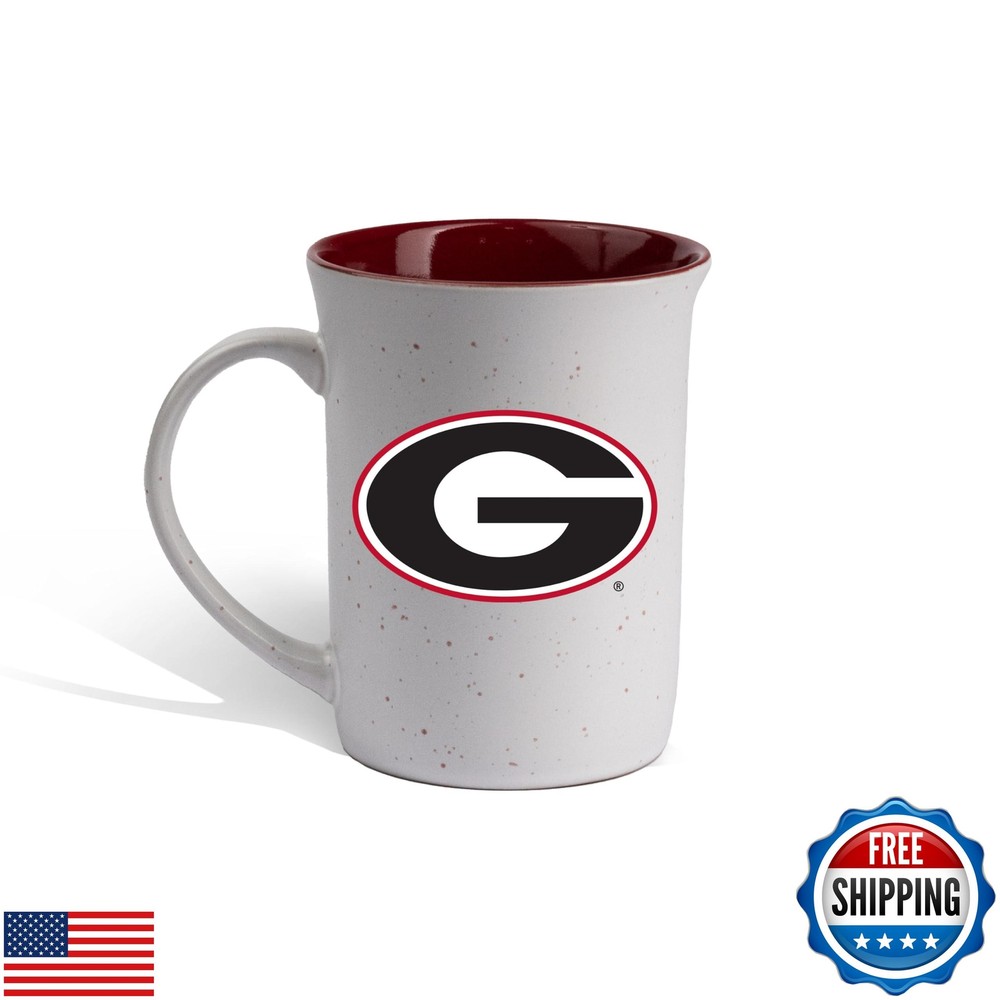 NCAA 15oz Speckle Mug with University of Georgia Logo