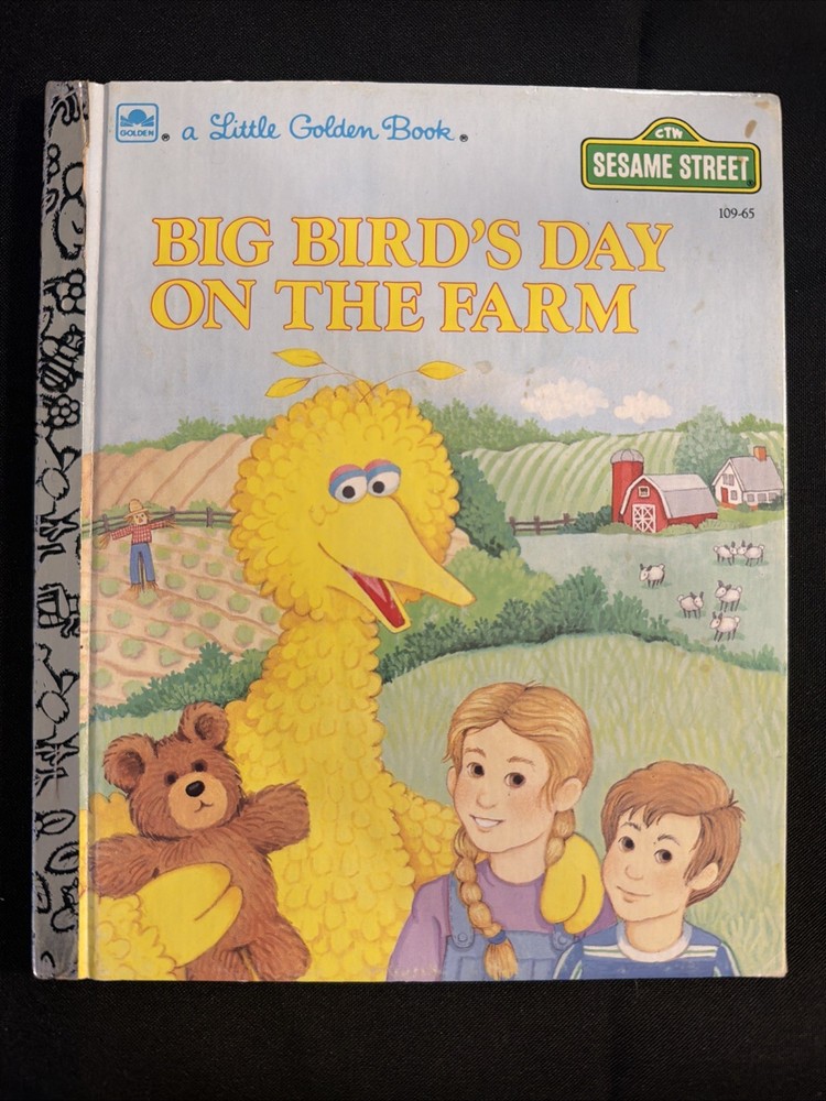 Vintage A Little Golden Book  Big Bird’s Day On The Farm 109-65 1985 #5461