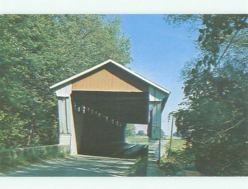 Unused Pre-1980 BRIDGE SCENE Spencerville Indiana IN  HQ9297