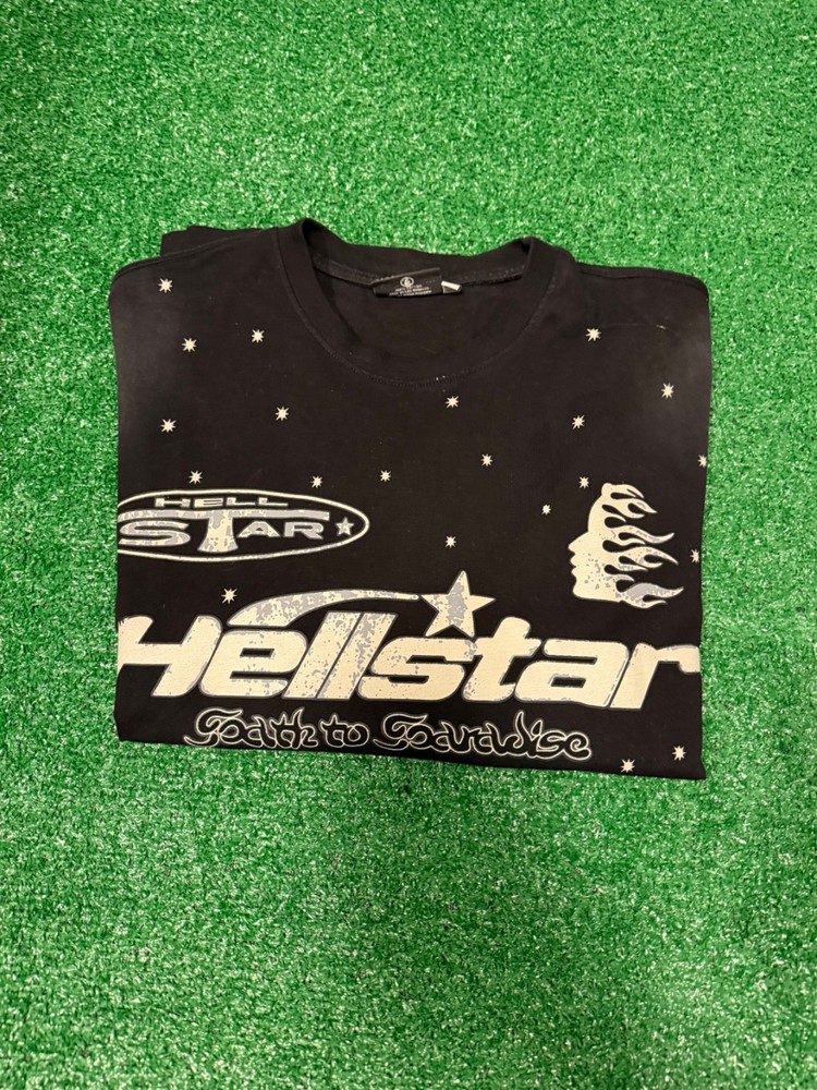 Hellstar Black/White Graphic 2024 Tee High Quality Size Large Mens Slightly Used