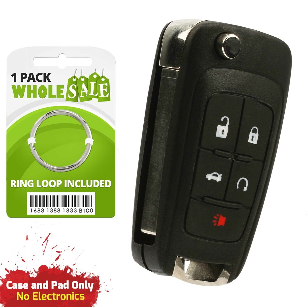 Replacement For 2010 2011 2012 2013 Chevrolet Cruze Flip Key Fob Case