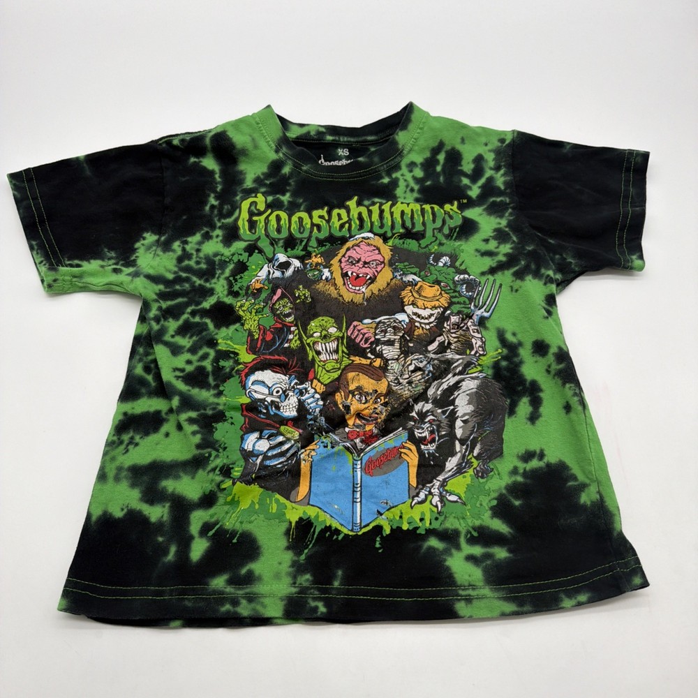 Goosebumps T-shirt Boys XS Multicolor Graphic Print 100% Cotton.#45684