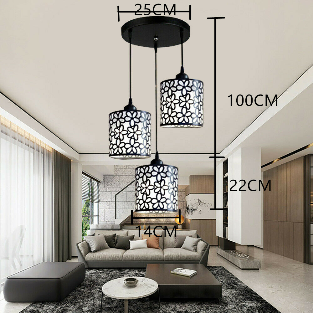 3-Head Modern Ceiling Pendant Light Chandelier for Dining Room