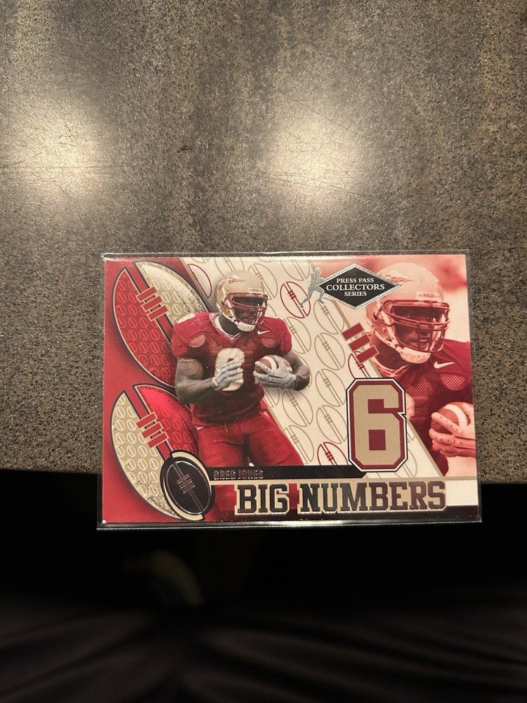 2004 Press Pass - Big Numbers Greg Jones #BN 11 Collectors Series (RC)