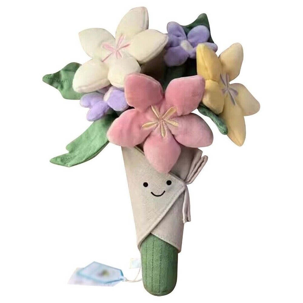 Amuseables Flower Blooms Plush Bouquet Valentine's Day Romantic NWT Gift for Her
