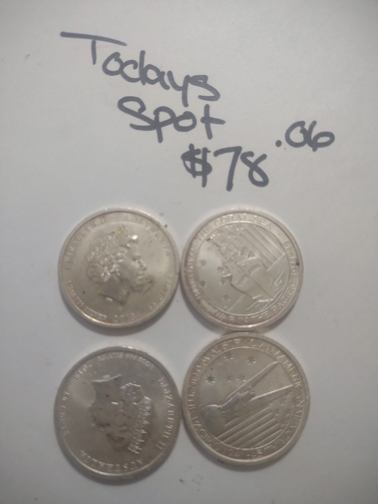 4- Silver 1/2 Oz Lot