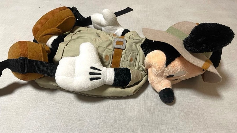 WDW Safari Mickey Plush Rucksack Walt Disney World #0eaea4