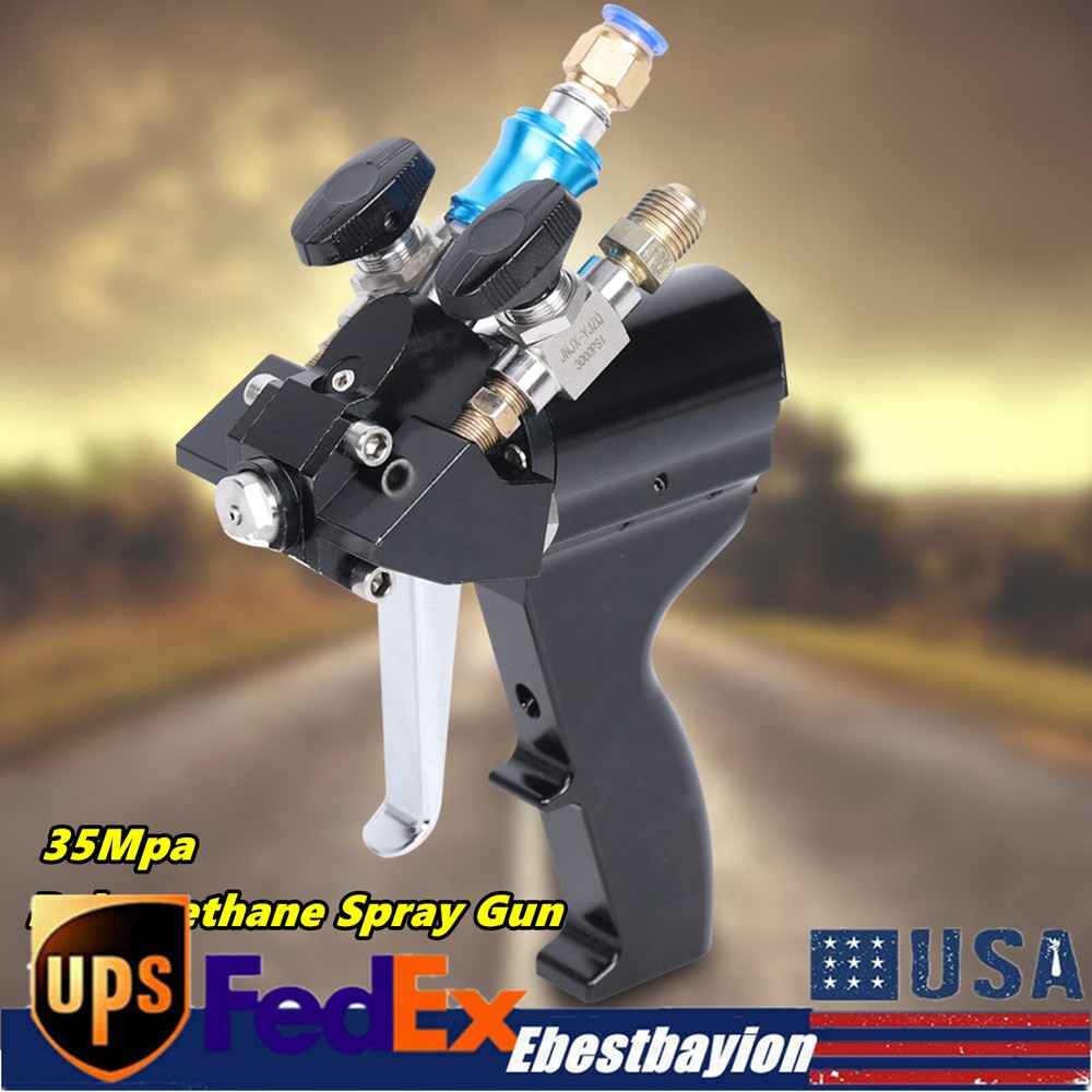 P2 PU Foam Spray Gun Polyurethane Polyurea Air Purge Spraygun Self Cleaning