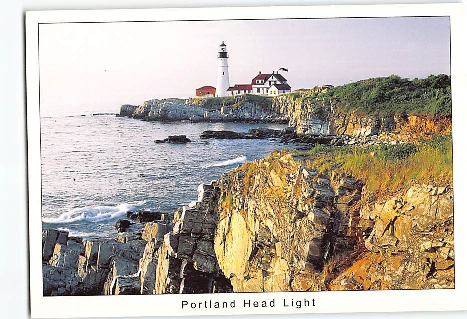 Postcard Portland Head Light Cape Elizabeth Maine USA