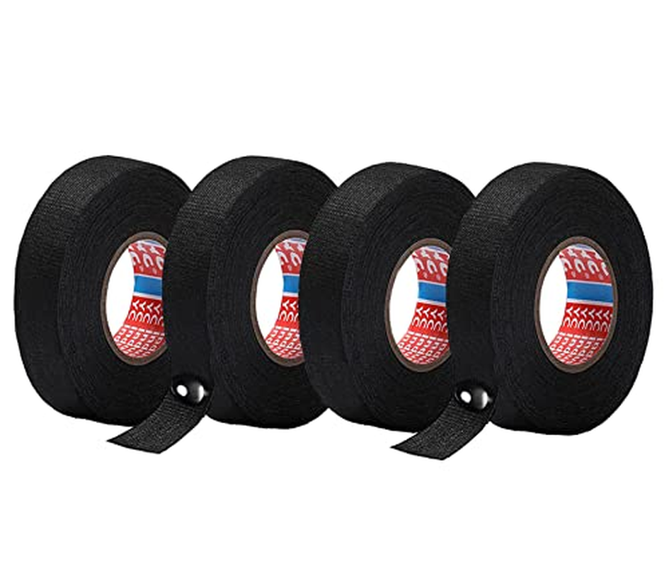 4 Rolls High-Temp Self-Adhesive Felt Wiring Loom Tape