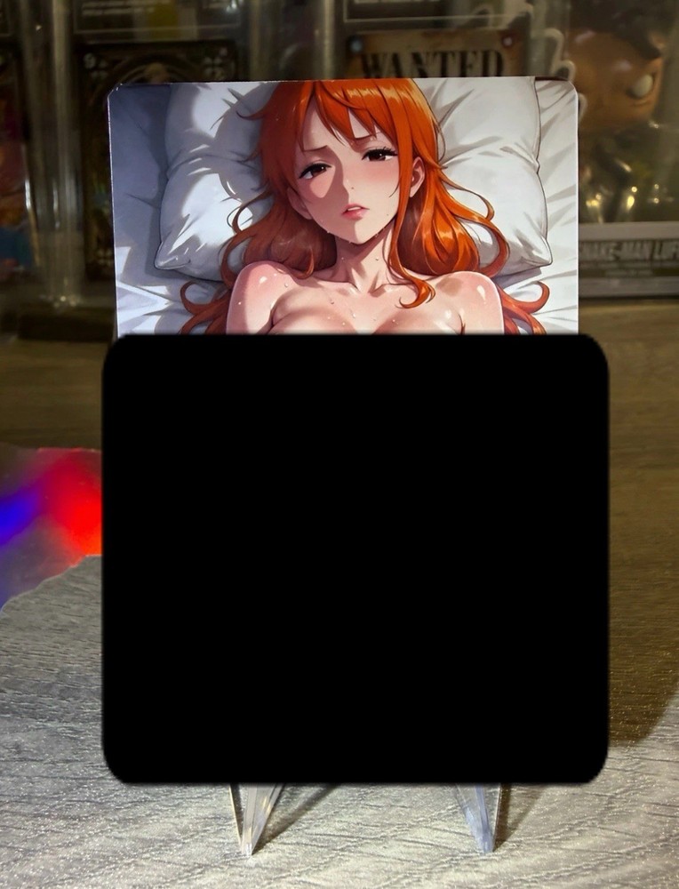 One Piece Anime Nami Custom Spicy Waifu Collectible Card Non-TCG