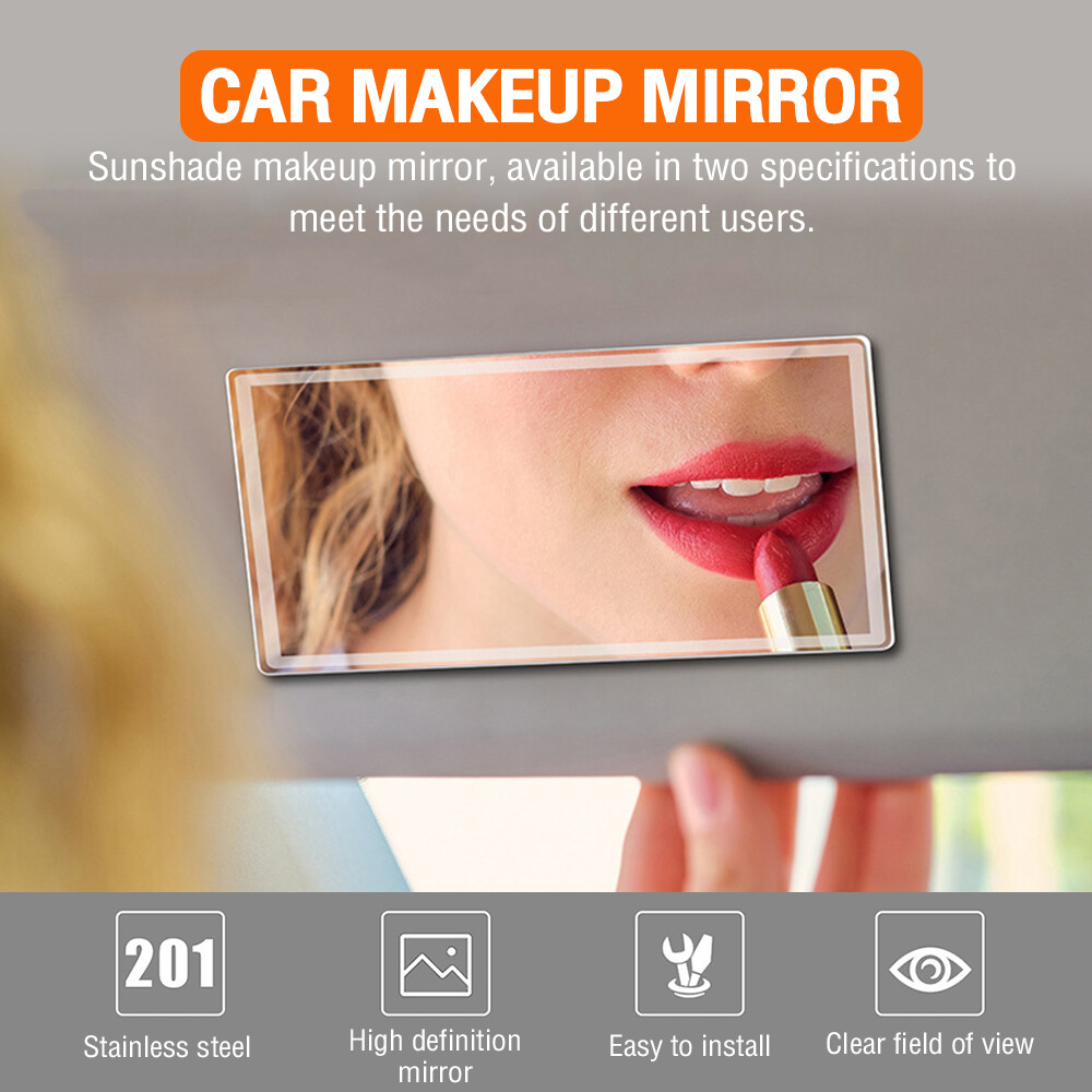 Car Sun Visor Mirror Makeup Sun-Shading Cosmetic Mirror Automobile Makeup Mirror