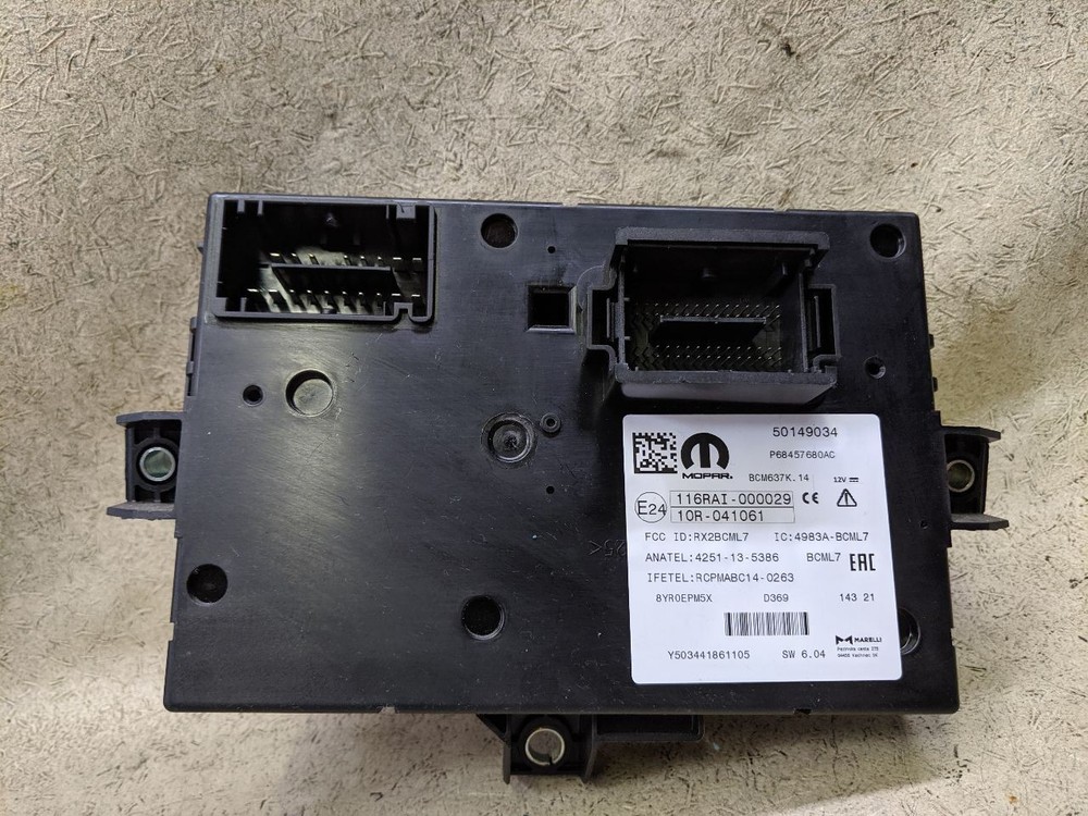 Body Control Module BCM 68457680AC Fits 2021 DODGE RAM PROMASTER 2500 VAN box12