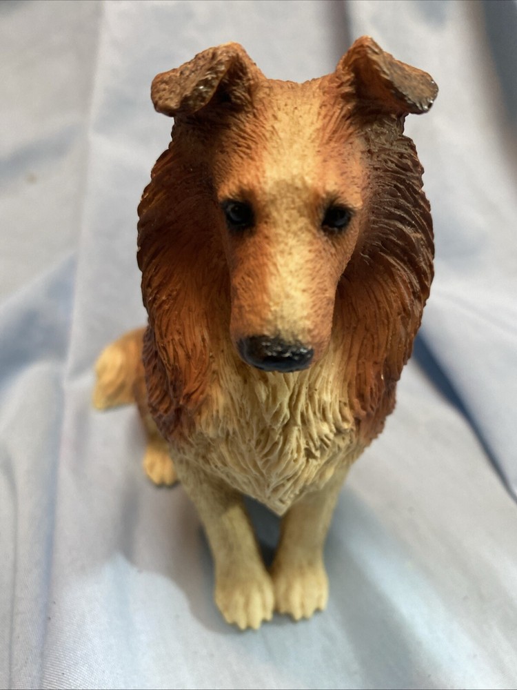 1988 Castagna Original Collie Dog Figurine Lifelike Detailed Made in Italy