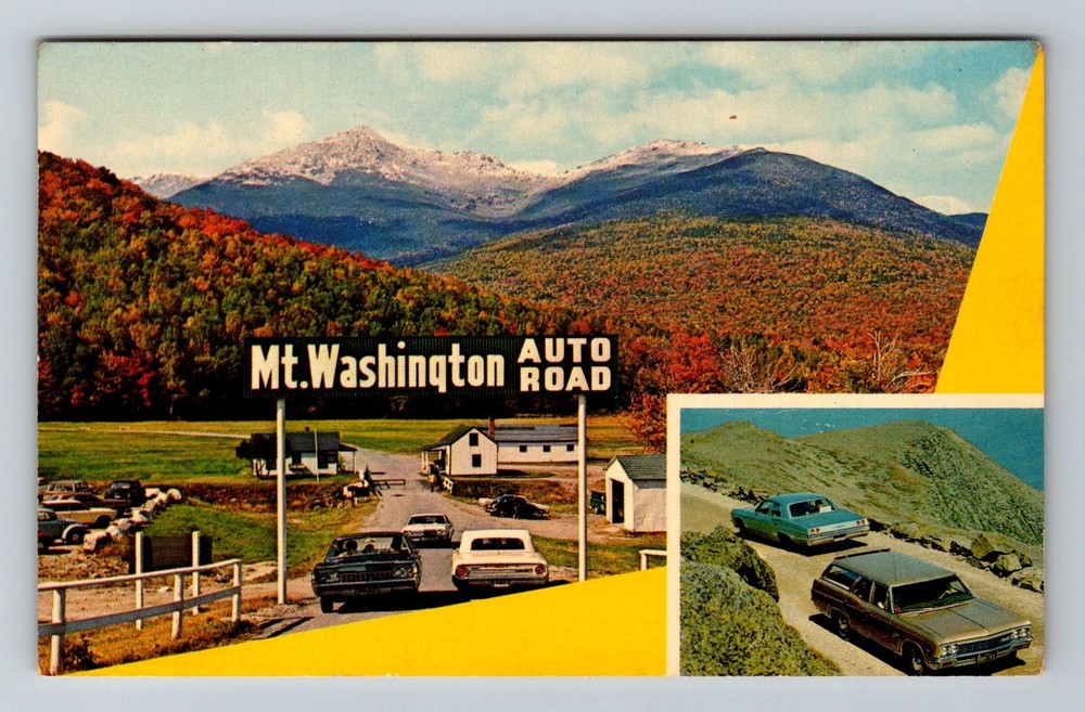 Pinkham Notch, NH-New Hampshire, Mt Washington White Mountains Vintage Postcard