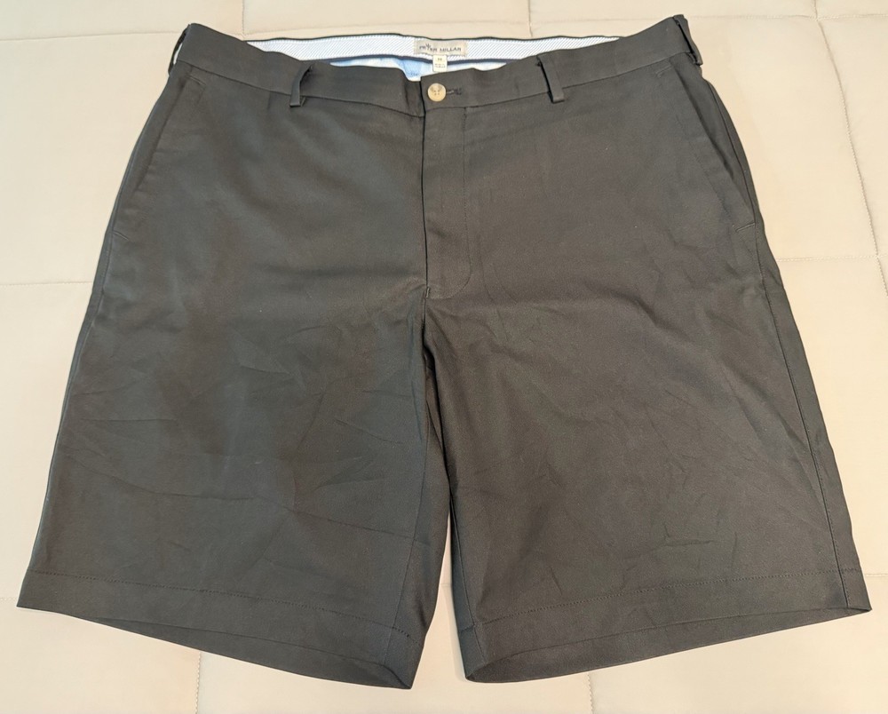 Peter Millar Men's Size 36 Black Salem Performance Golf Shorts Classic Fit