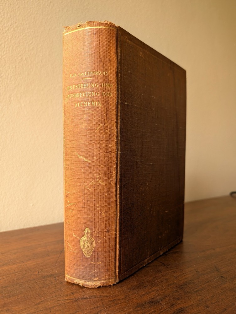 Rare 1919 ~ Alchemy by Von Lippmann GERMAN LANGUAGE Hardcover Paracelsus Occult