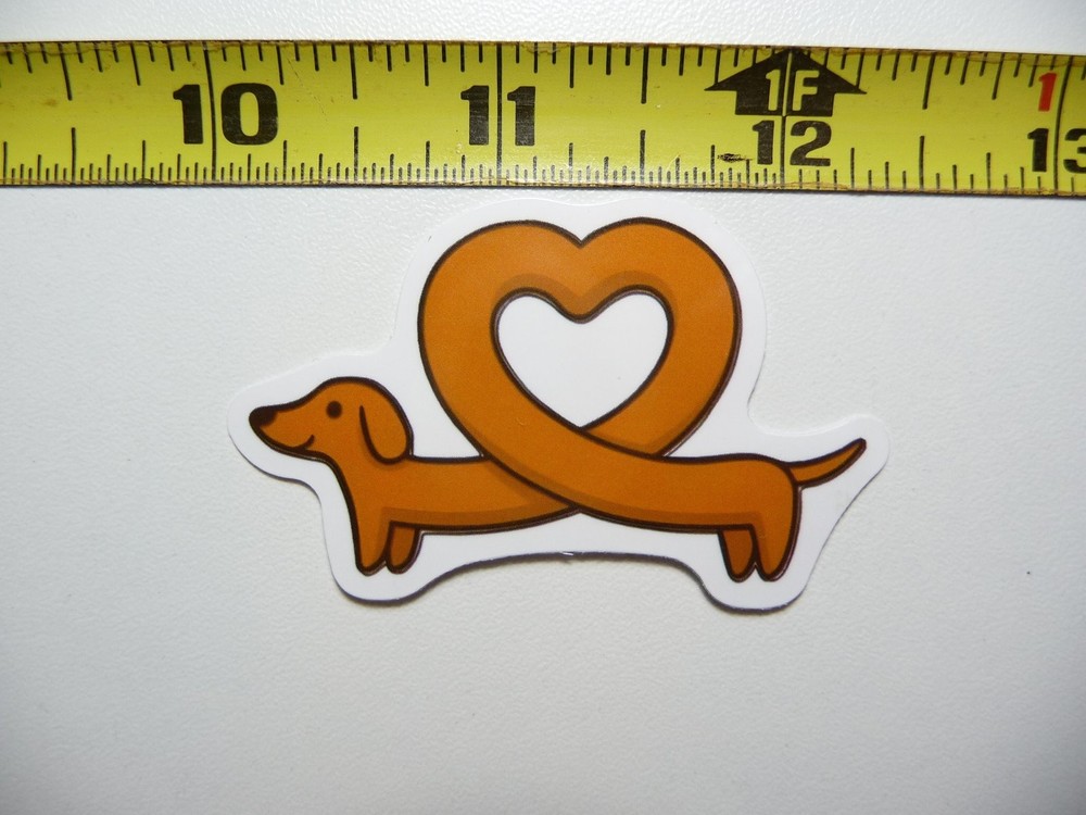 Twisted Heart Dachshund Love Dog Sticker Cute Pet Pride Decal  